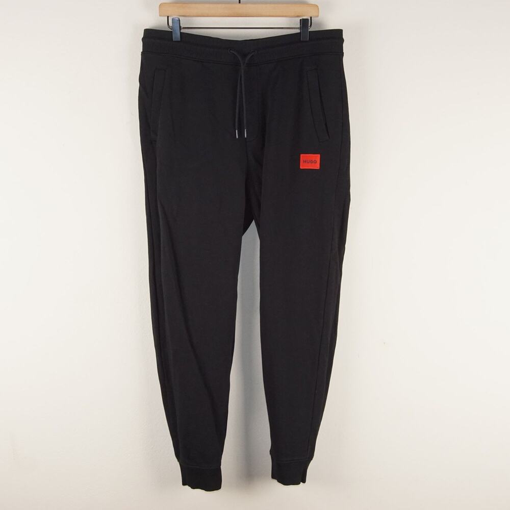 Hugo Boss Black French Terry Cotton Jogger Sweatpants Mens Sz L